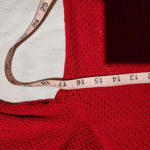 INC International Concepts Women's Long Sleeve Red Knit Sweater  size medium - Picture 7 of 7